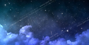 عکس با کیفیت آسمان پر از ستاره با ابرهای کیهانی مناسب آسمان مجازی یا تایل سقفی