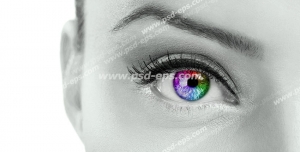 عکس با کیفیت تبلیغاتی چشم هفت رنگ