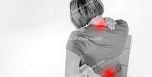 عکس با کیفیت تبلیغاتی درد در ناحیه گردن و کمر