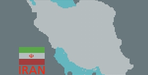 دانلود طرح نقطه ای نقشه ایران