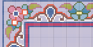 نقشه فرش شطرنجی و کامپیوتری